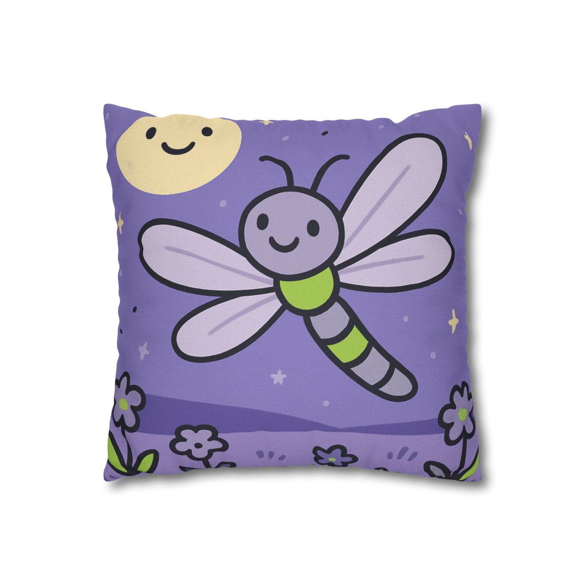 Moonlight Meadow Dragonfly personalized pillow covers