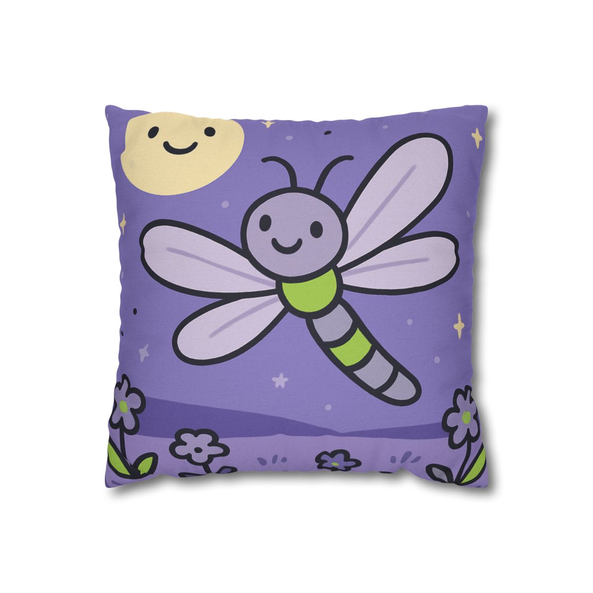 Moonlight Meadow Dragonfly personalized pillow covers