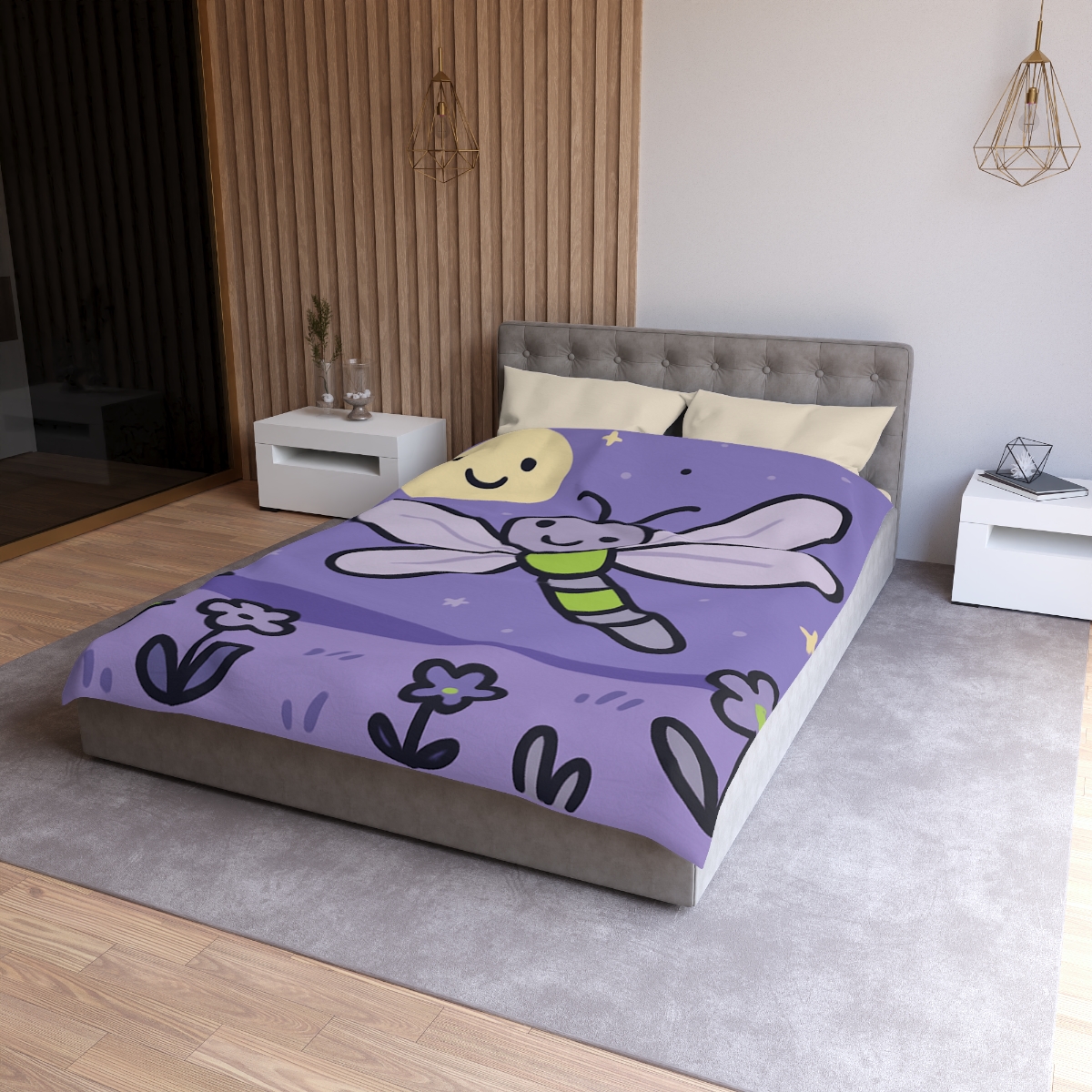 Moonlight Meadow Dragonfly custom duvets