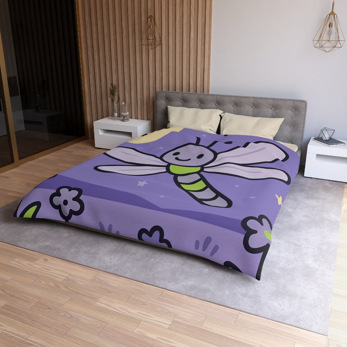 Moonlight Meadow Dragonfly custom duvets