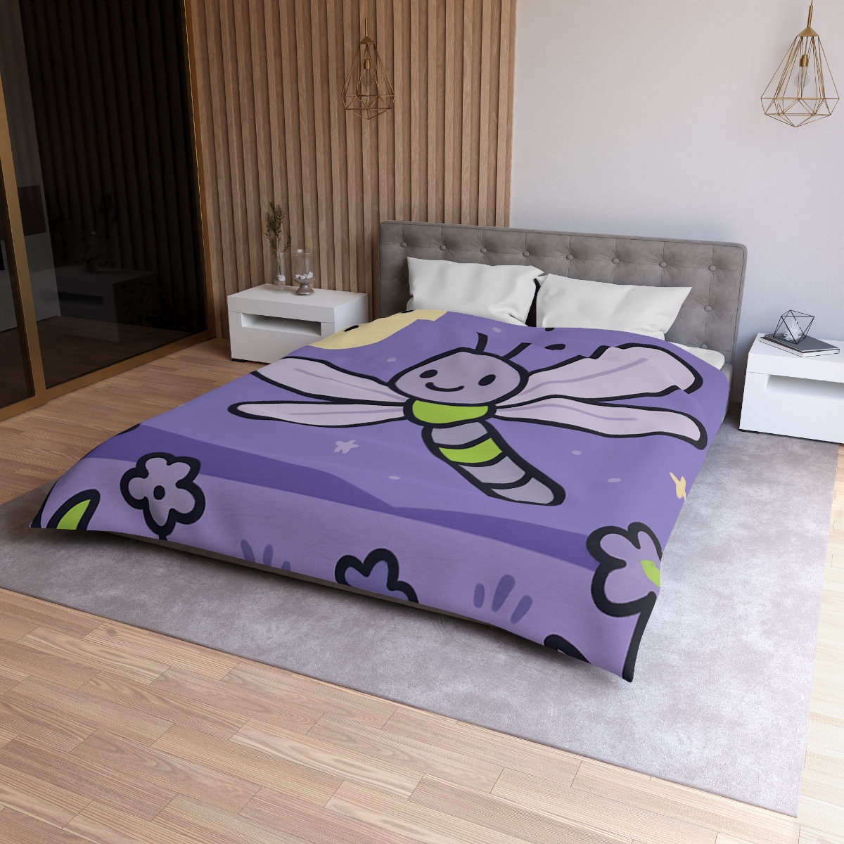 Moonlight Meadow Dragonfly custom duvets