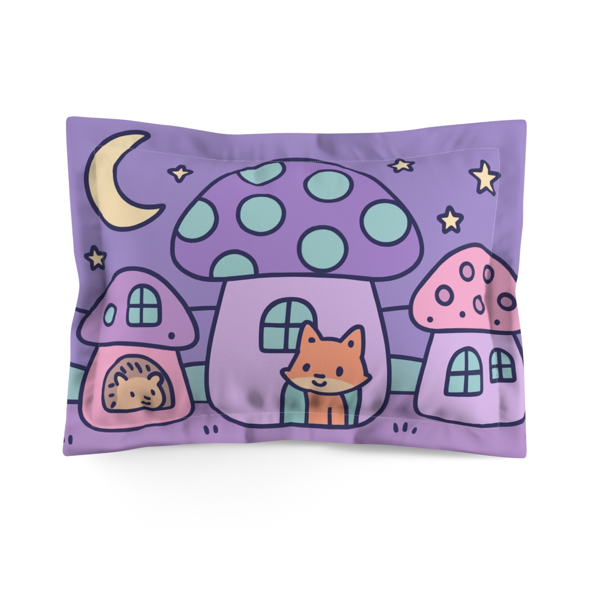 Moonlight Mushroom Village gift pillows for home