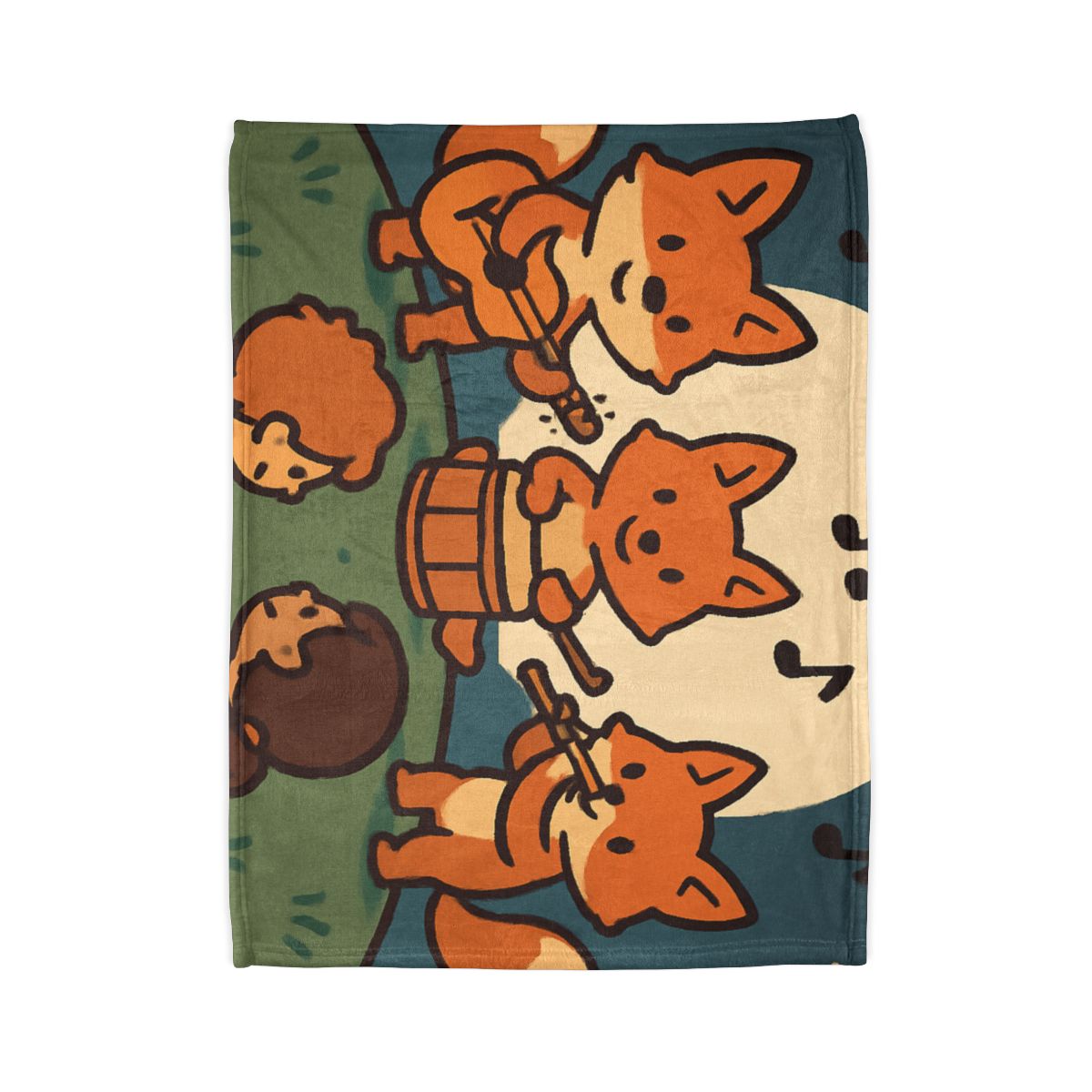 Moonlight Music Fox Band unique gift blankets