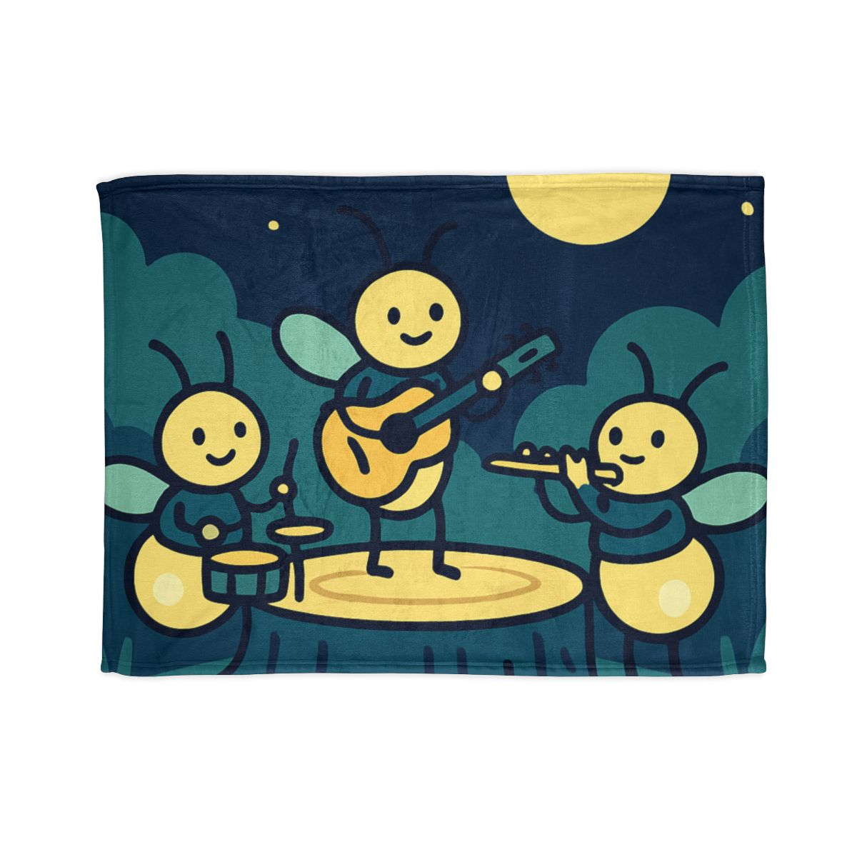 Moonlight Music Of The Firefly Band decorative home blankets