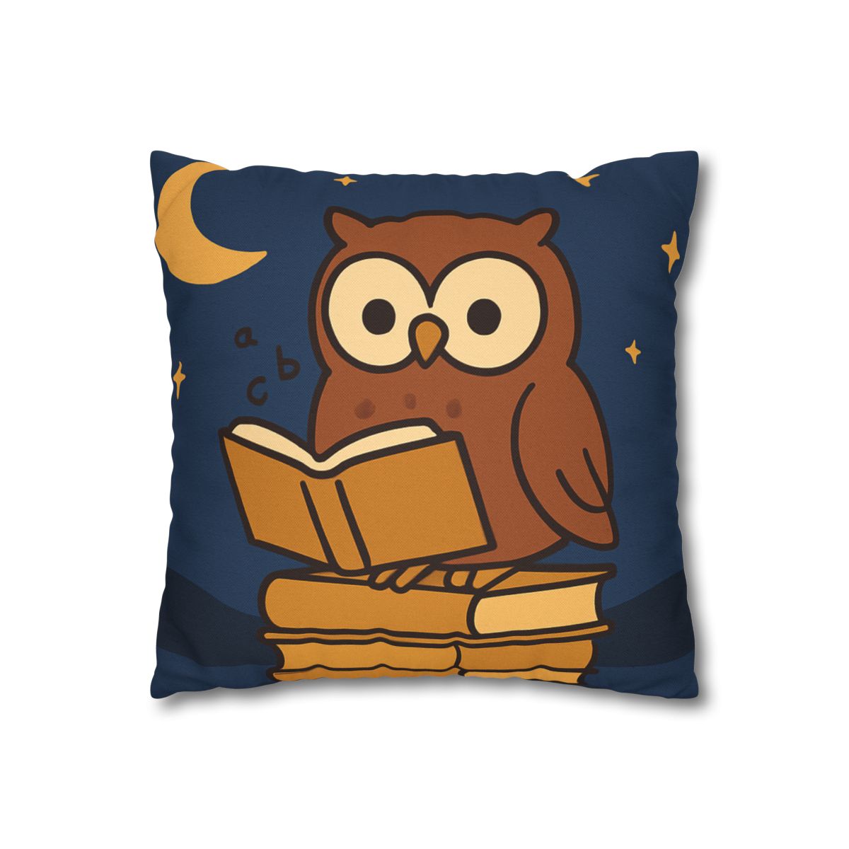 Moonlight Owl Library soft cotton pillow cases