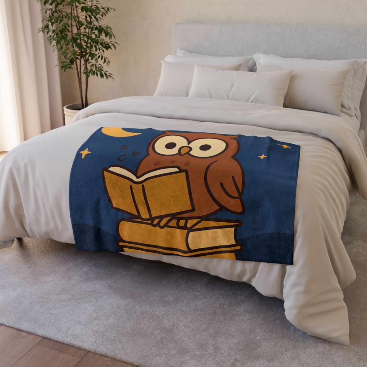 Moonlight Owl Library warm winter blankets