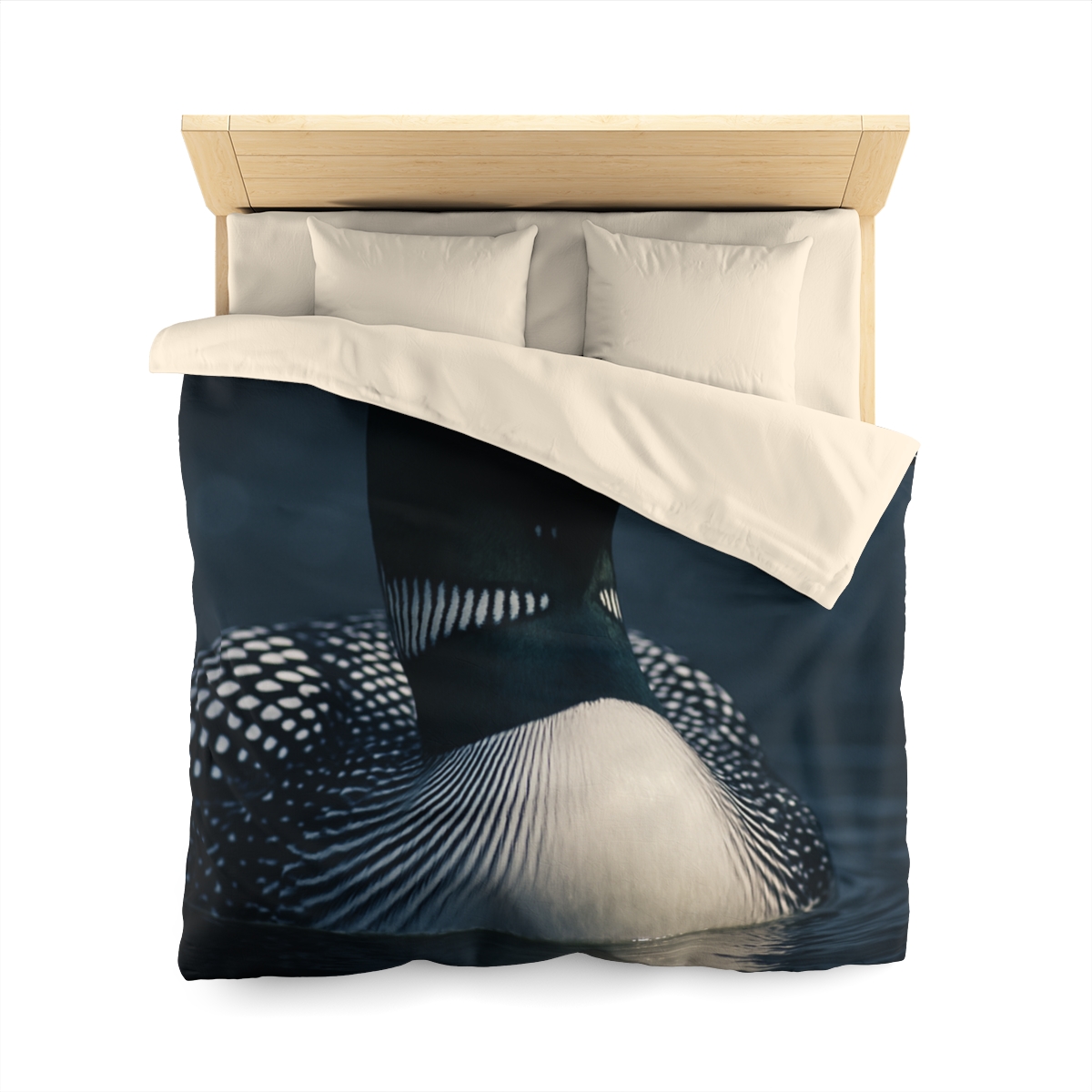 Moonlit Chorus Common Loon custom duvets