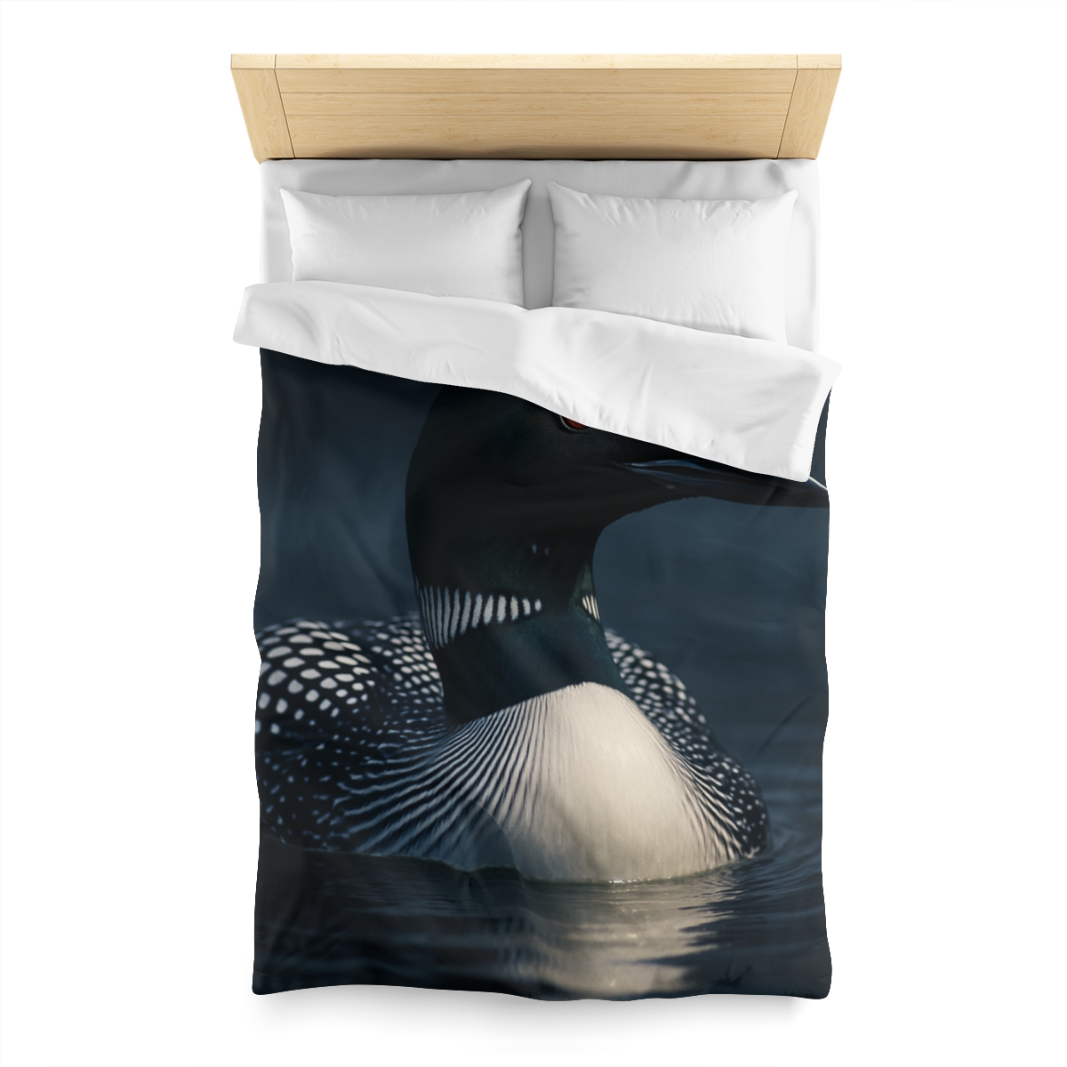 Moonlit Chorus Common Loon custom duvets