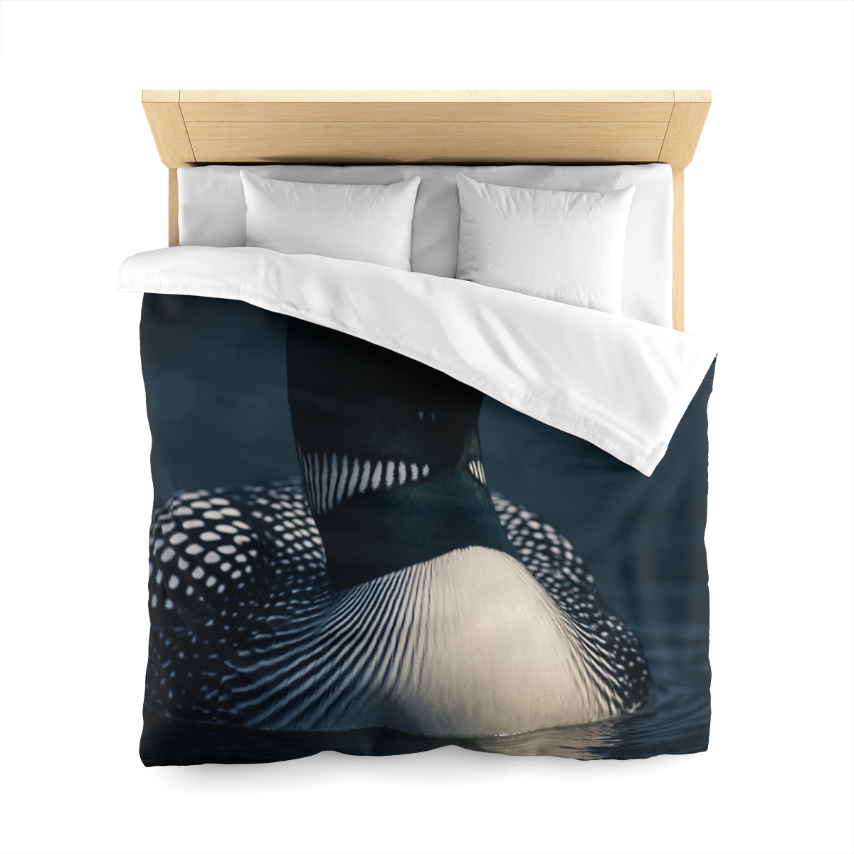 Moonlit Chorus Common Loon custom duvets