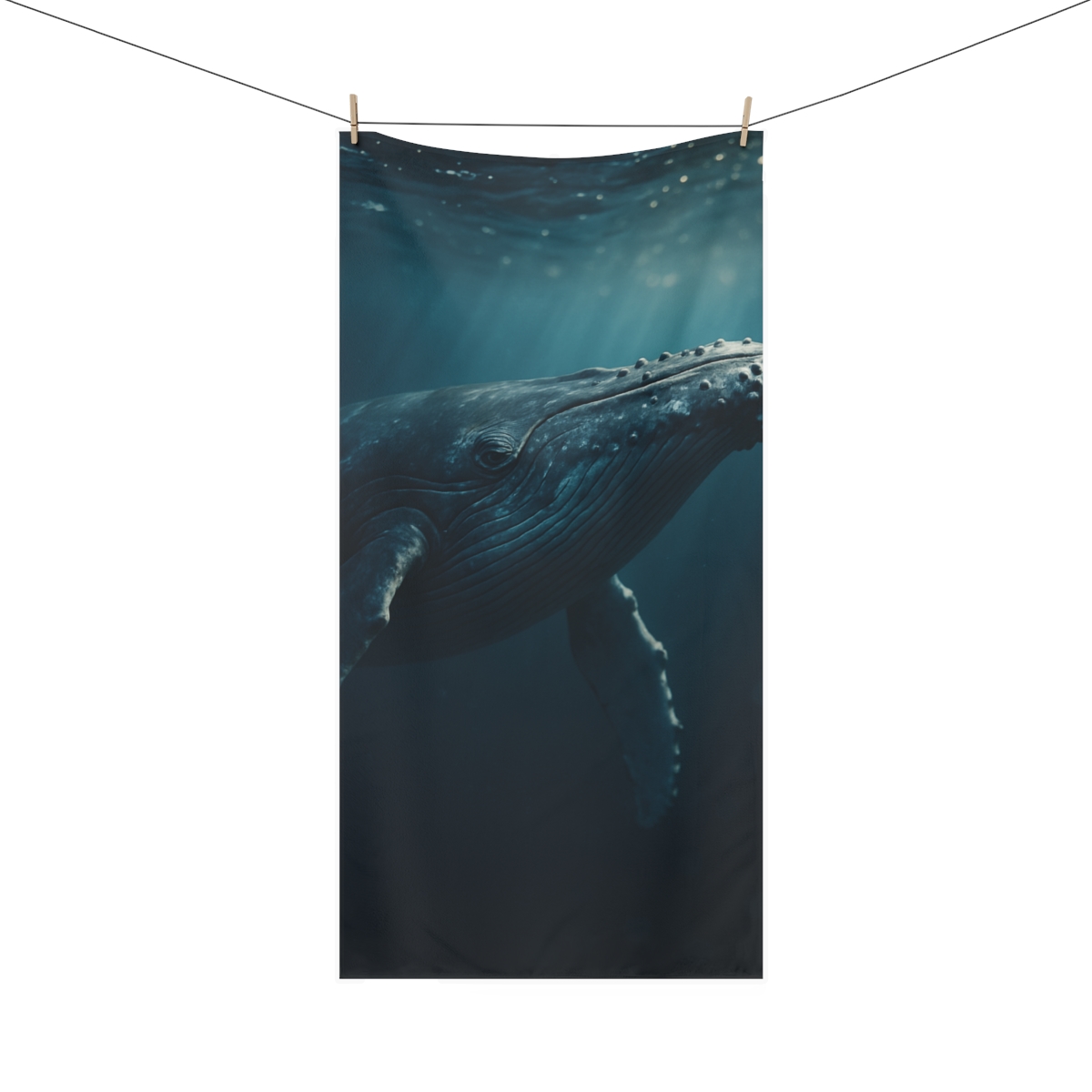 Moonlit Chorus Humpback Whale unique gift towels