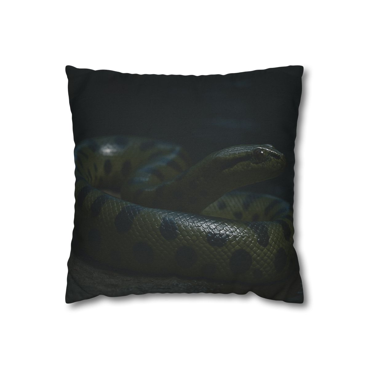 Moonlit Coil Green Anaconda personalized pillow covers