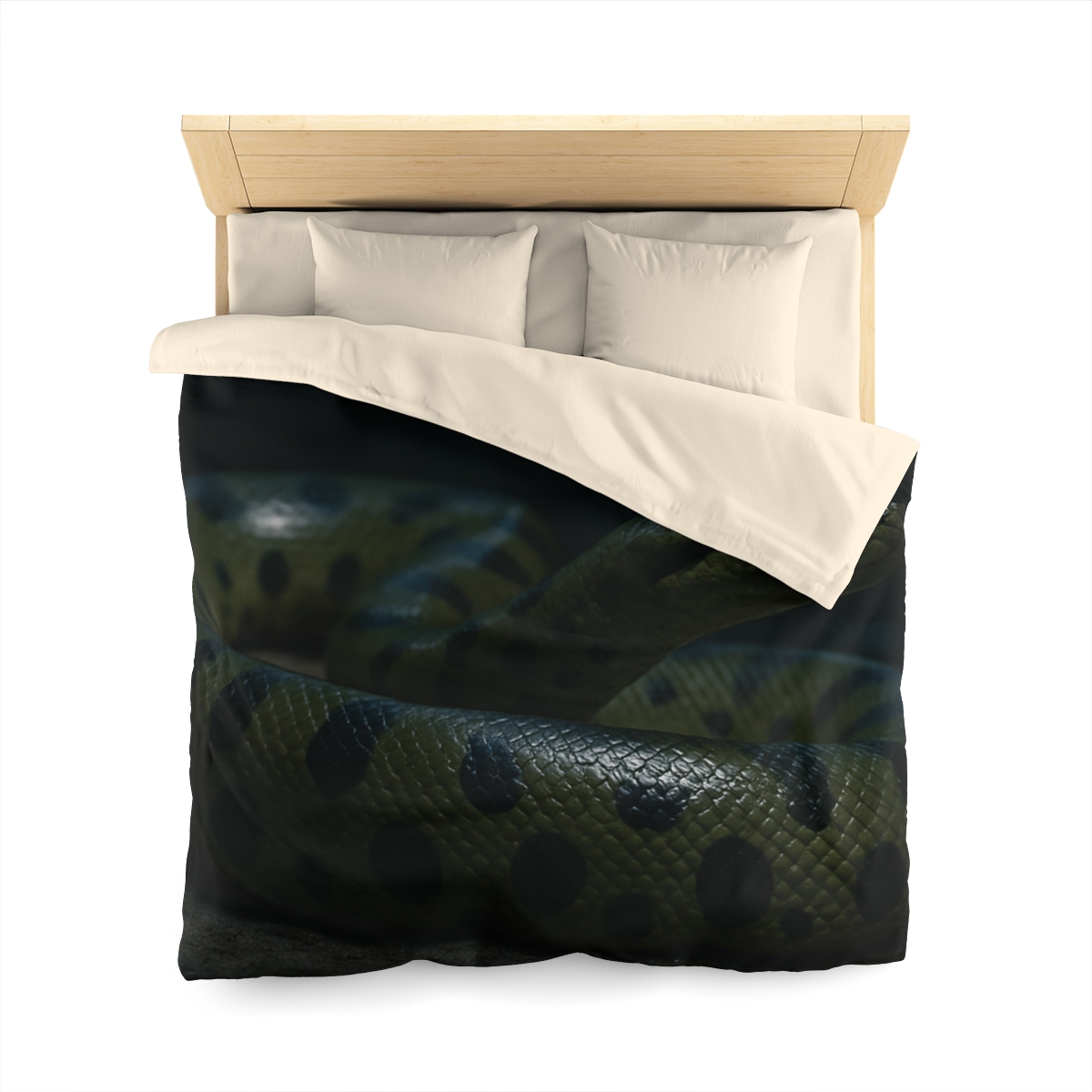 Moonlit Coil Green Anaconda trendy bedroom duvets