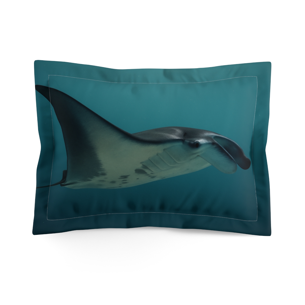 Moonlit Current Manta Ray soft plush pillows