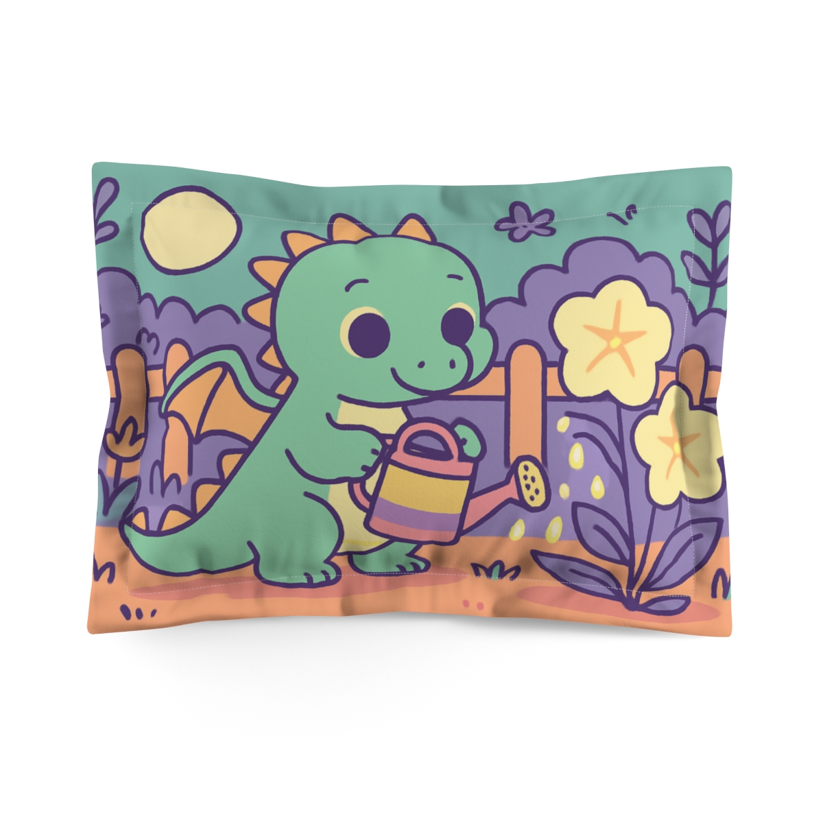 Moonlit Dragon Garden soft plush pillows