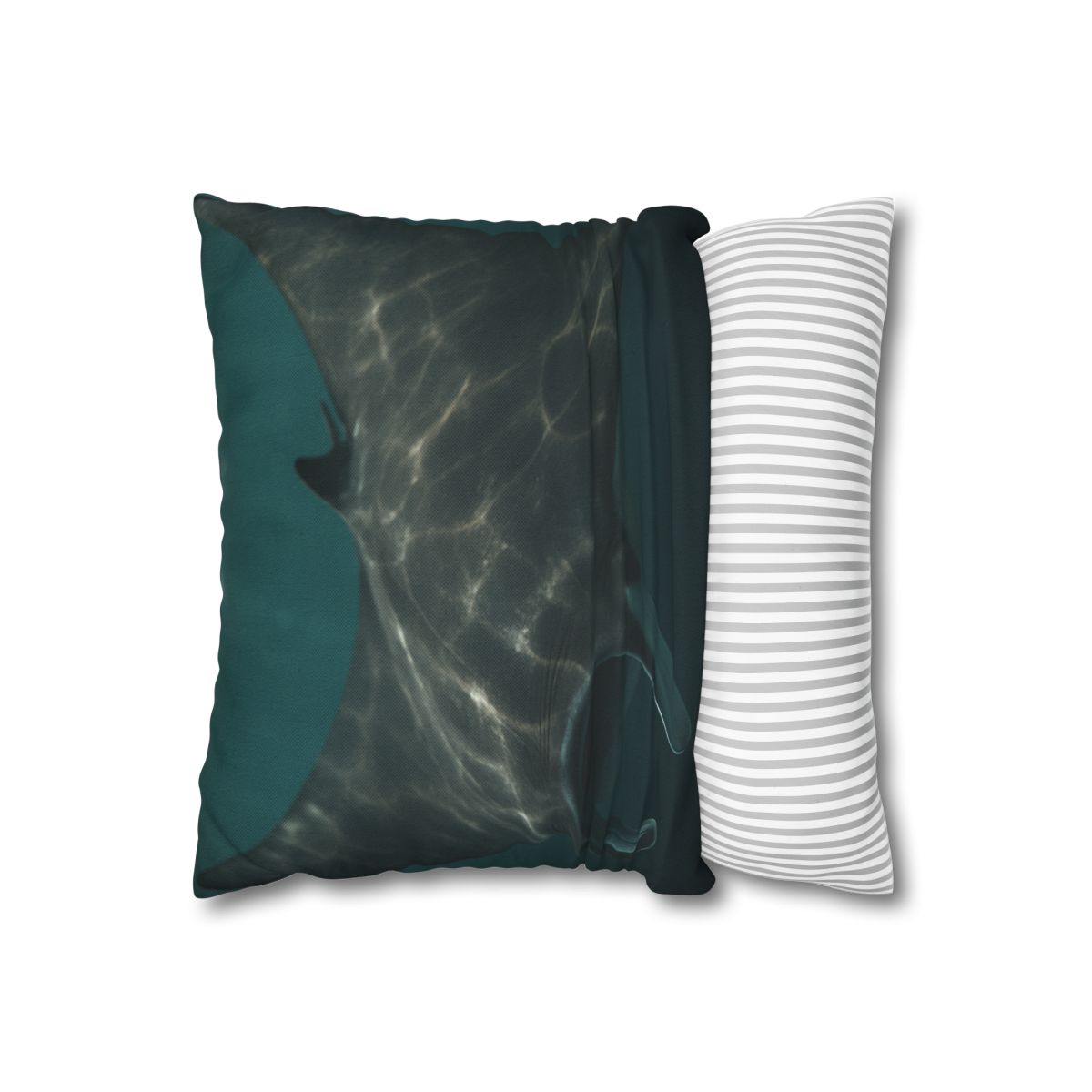 Moonlit Drift Giant Manta Ray designer print pillow cases