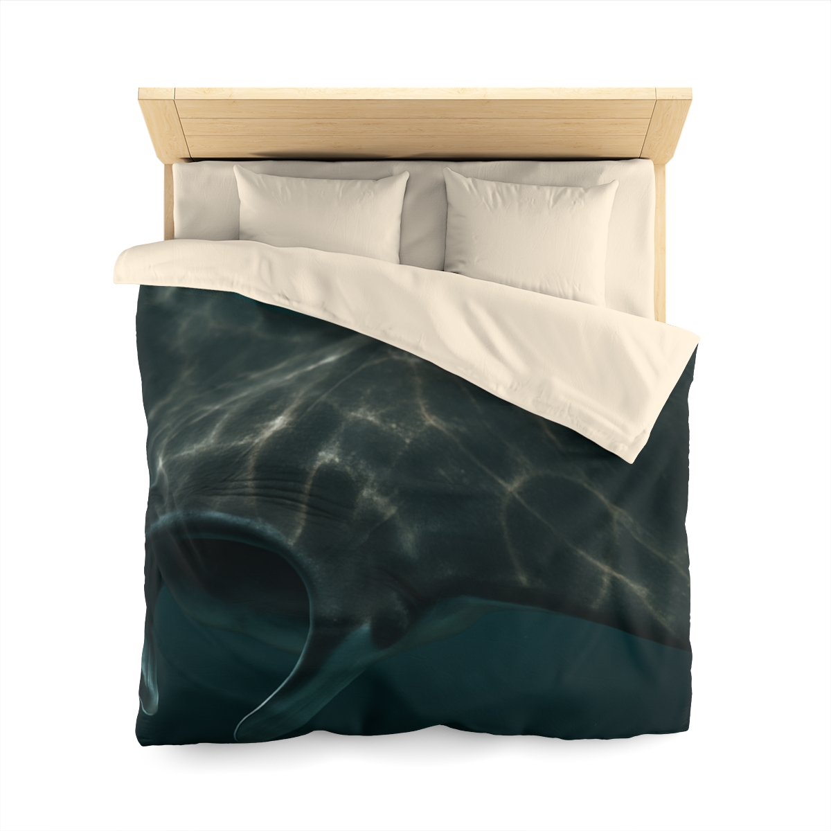 Moonlit Drift Giant Manta Ray custom duvets