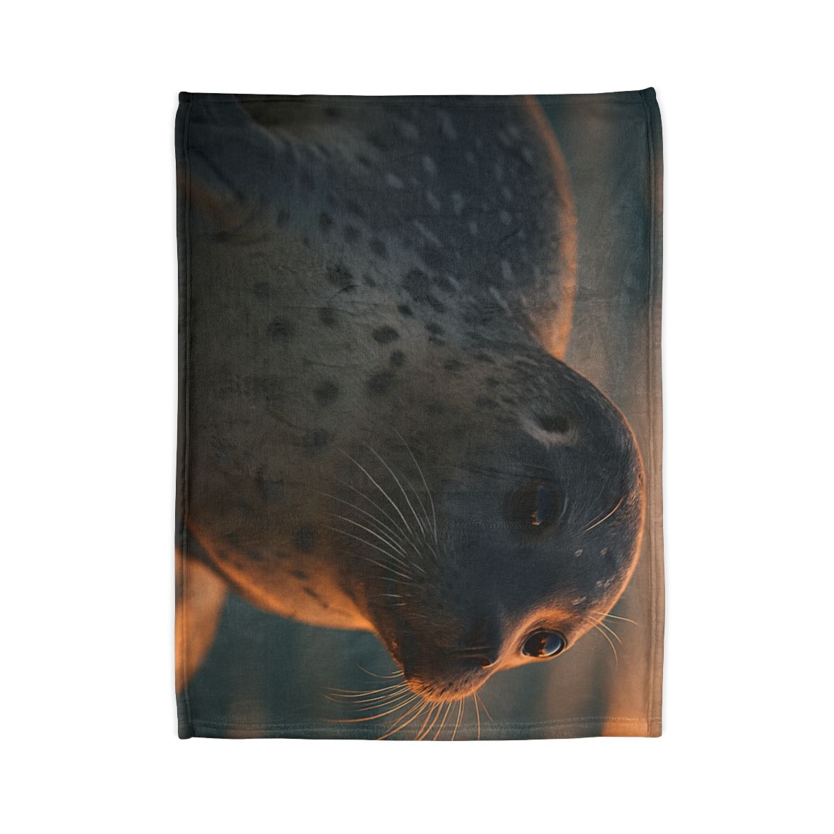 Moonlit Drift Harbor Seal decorative home blankets