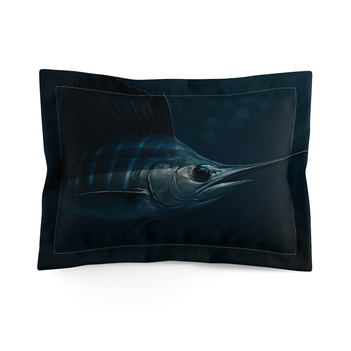Moonlit Drift Sailfish personalized decorative pillows