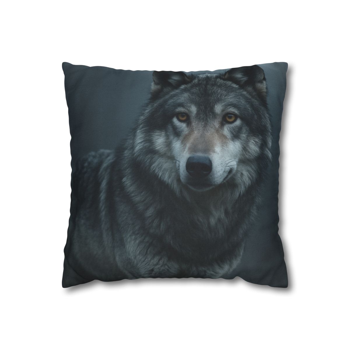 Moonlit Gaze Gray Wolf unique gift pillow cases