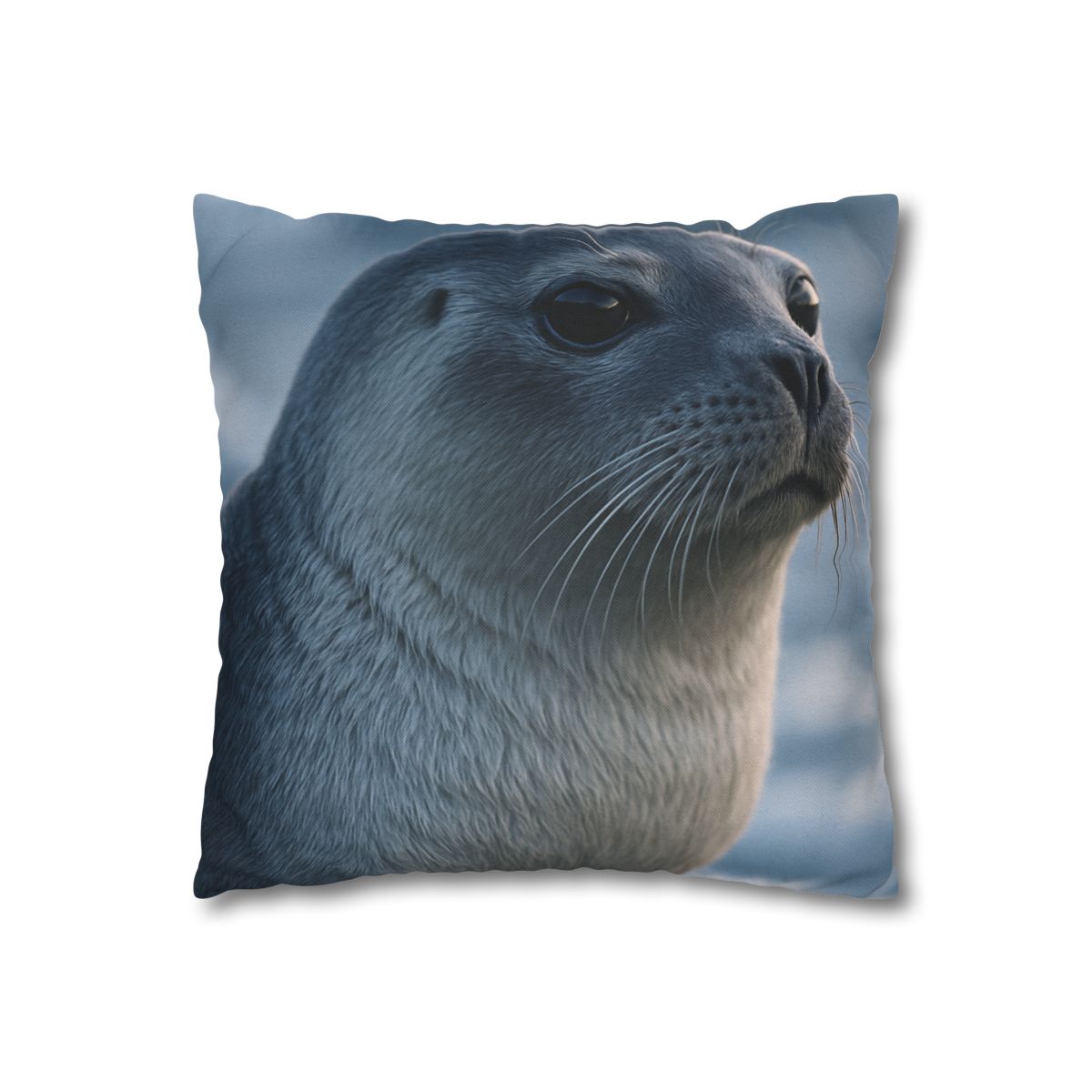 Moonlit Gaze Harp Seal custom pillow cases