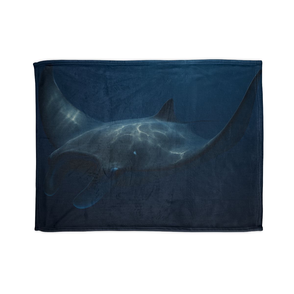Moonlit Glide Manta Ray warm winter blankets