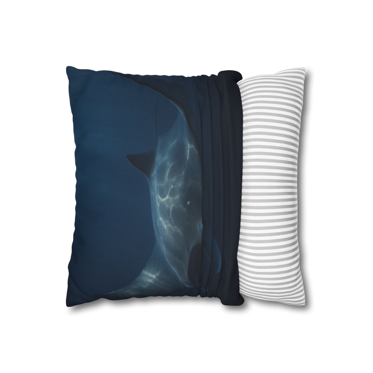 Moonlit Glide Manta Ray stylish decorative pillowcases