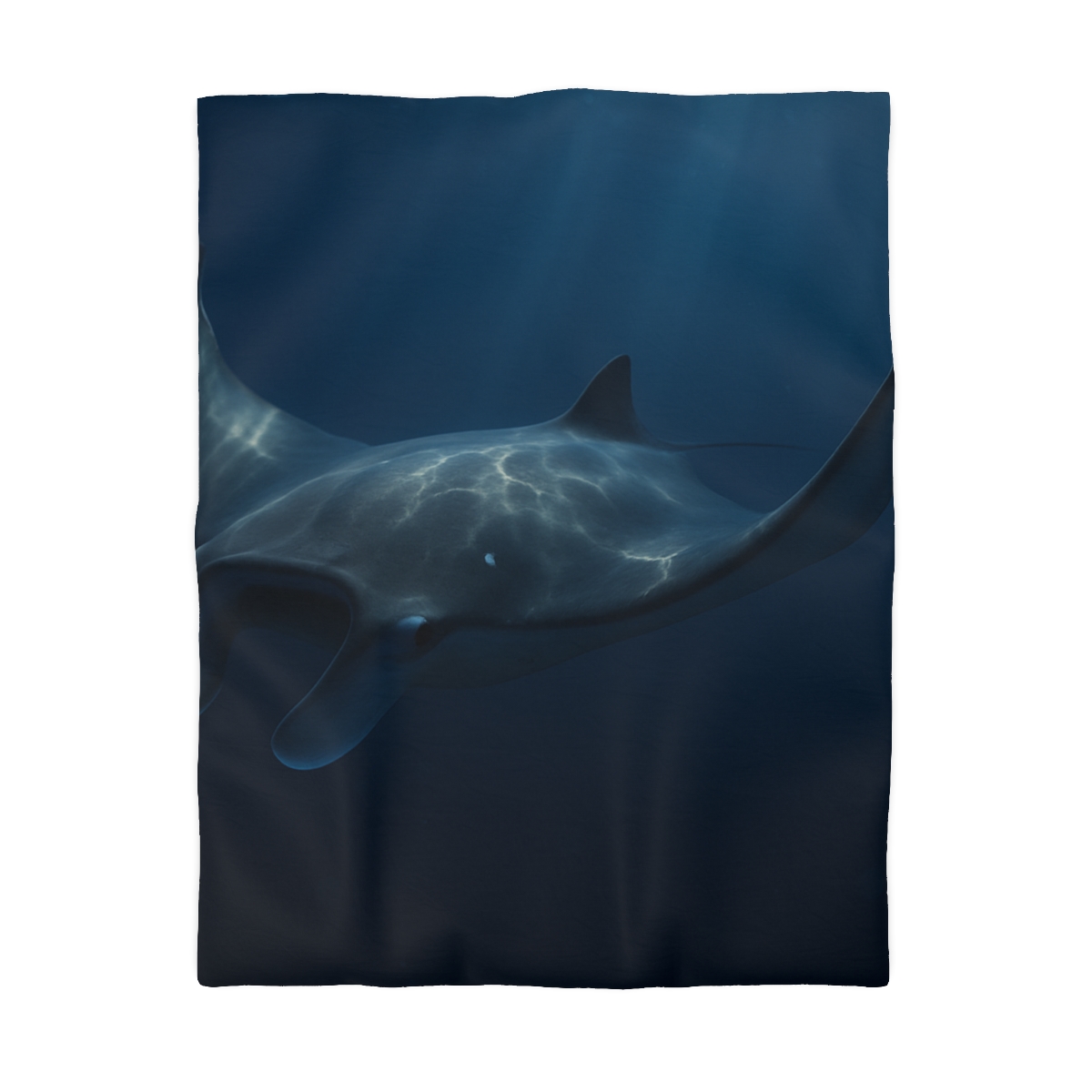 Moonlit Glide Manta Ray custom duvets