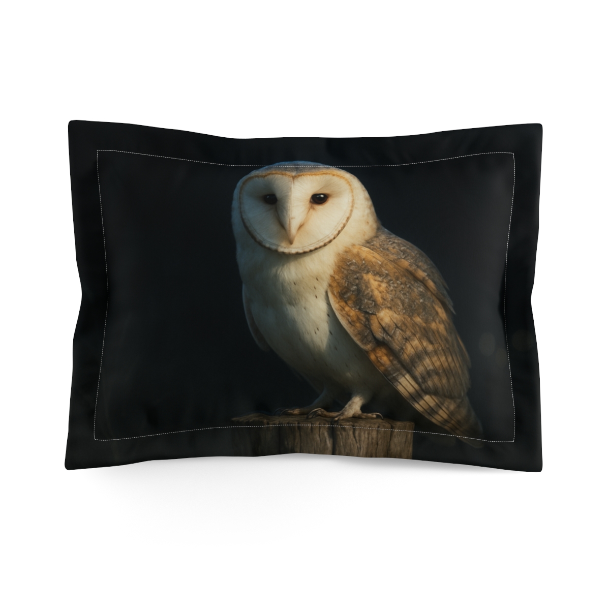 Moonlit Listener Barn Owl custom pillows
