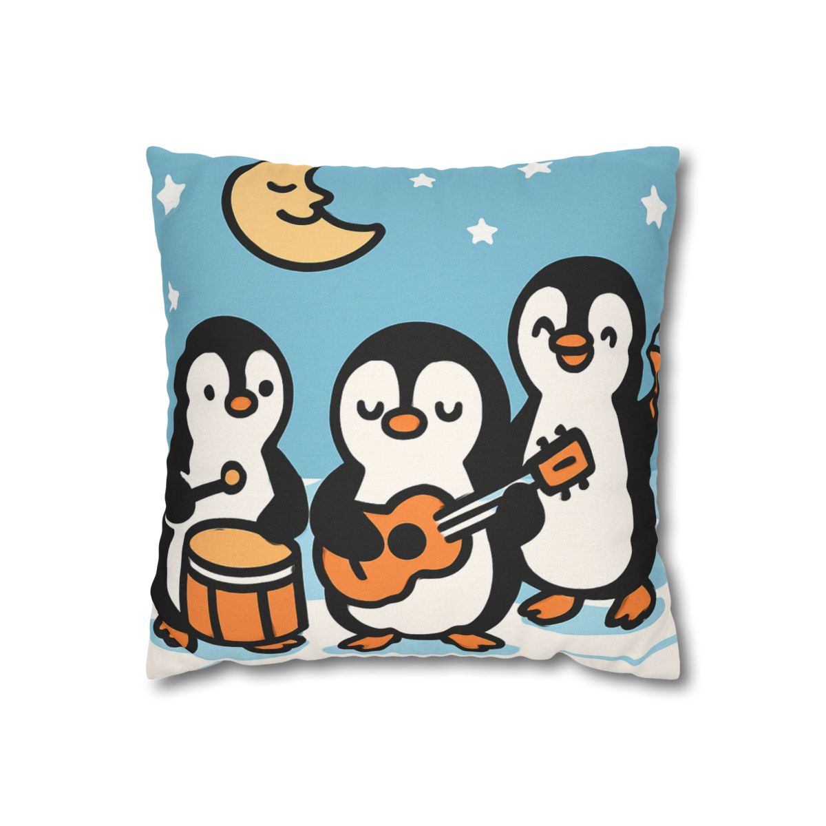 Moonlit Penguin Band custom pillow cases