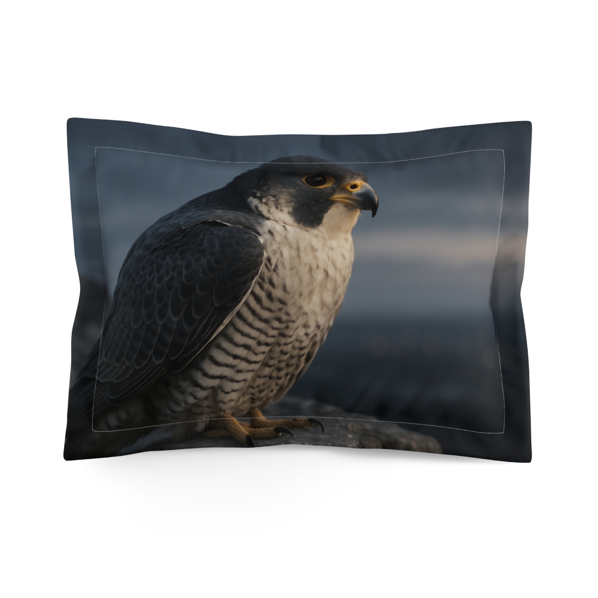Moonlit Peregrine Falcon trendy accent pillows