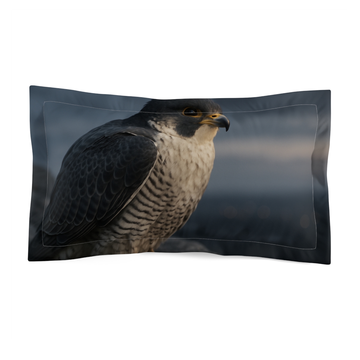 Moonlit Peregrine Falcon trendy accent pillows