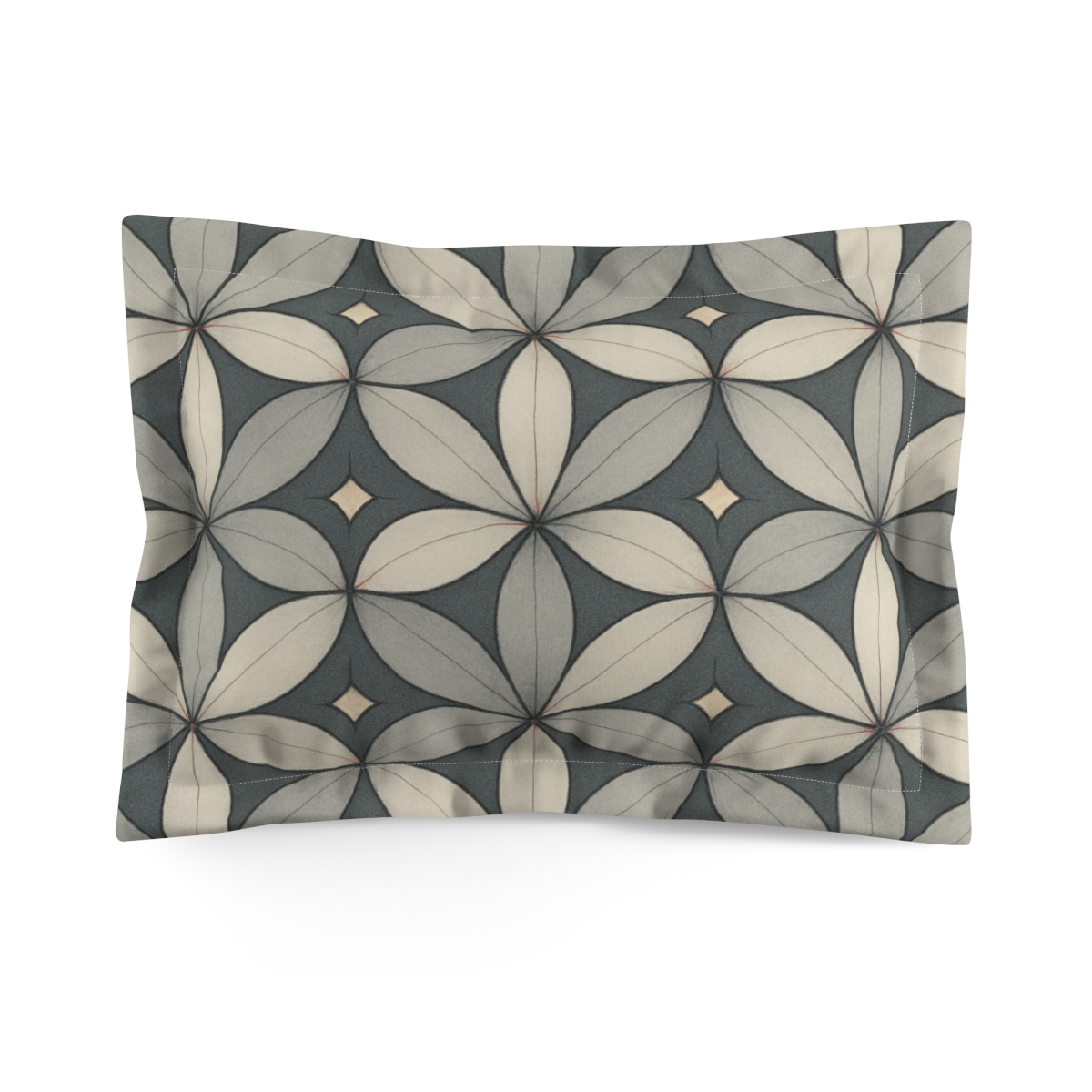 Moonlit Petal Lattice unique shape pillows