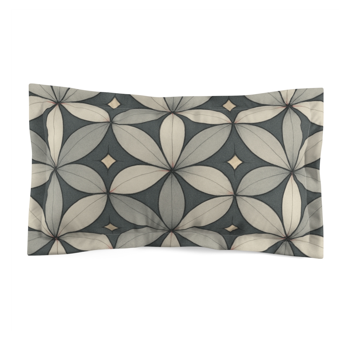 Moonlit Petal Lattice unique shape pillows