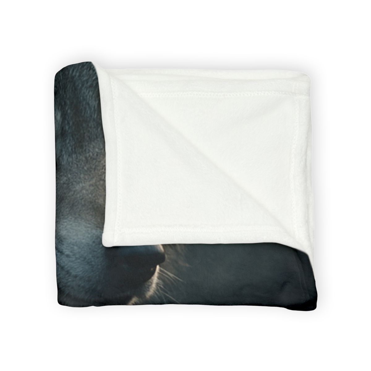 Moonlit Sentinel Gray Wolf soft fleece blankets