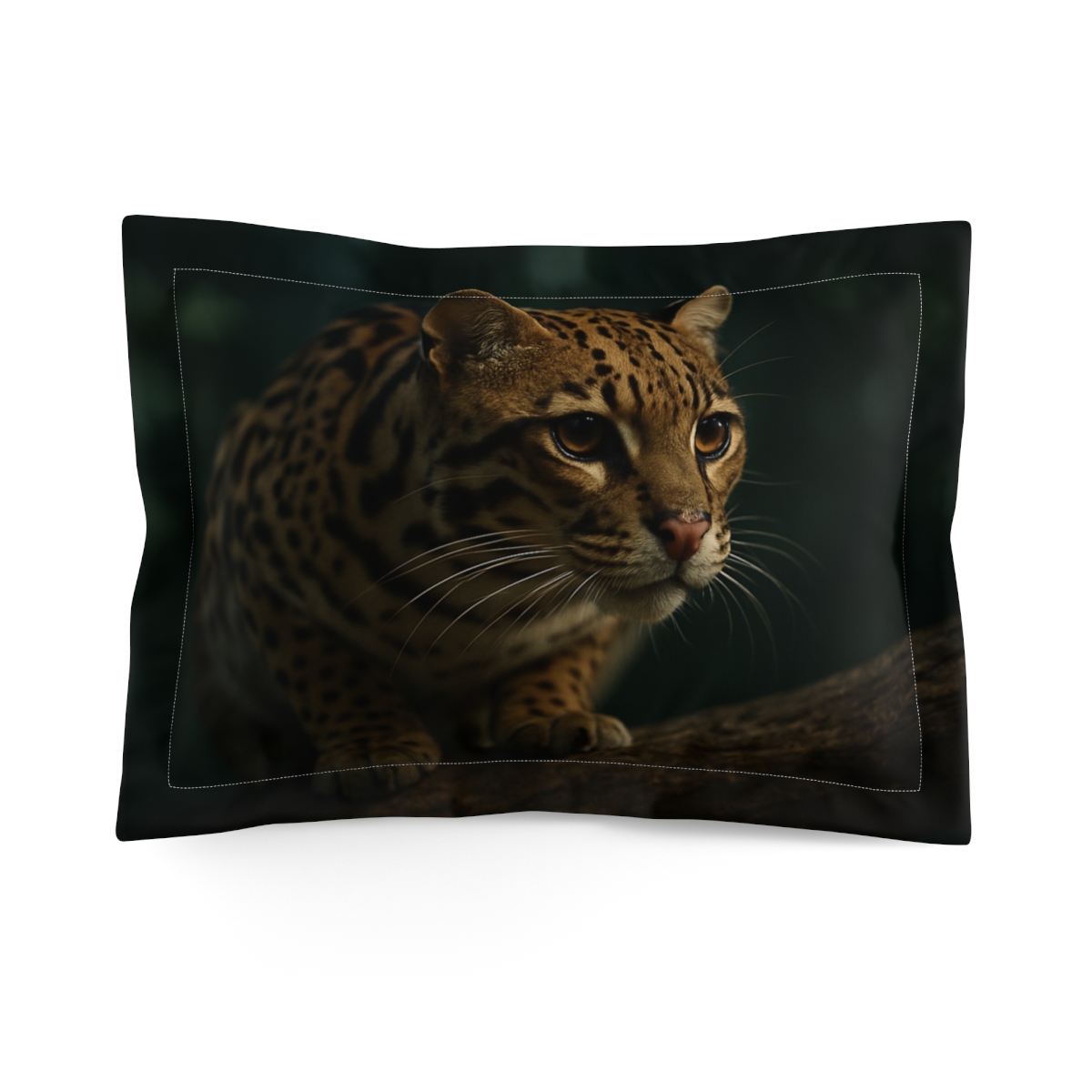 Moonlit Stalker Ocelot custom pillows