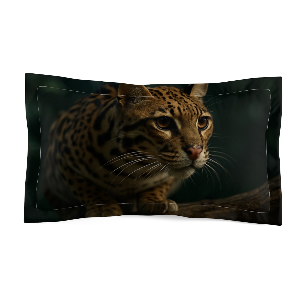 Moonlit Stalker Ocelot custom pillows