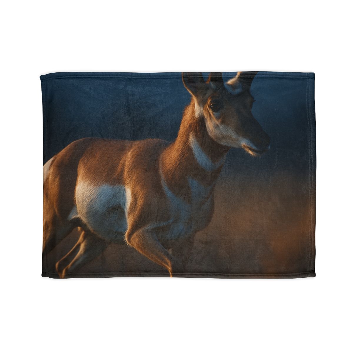 Moonlit Stride Pronghorn trendy patterned blankets