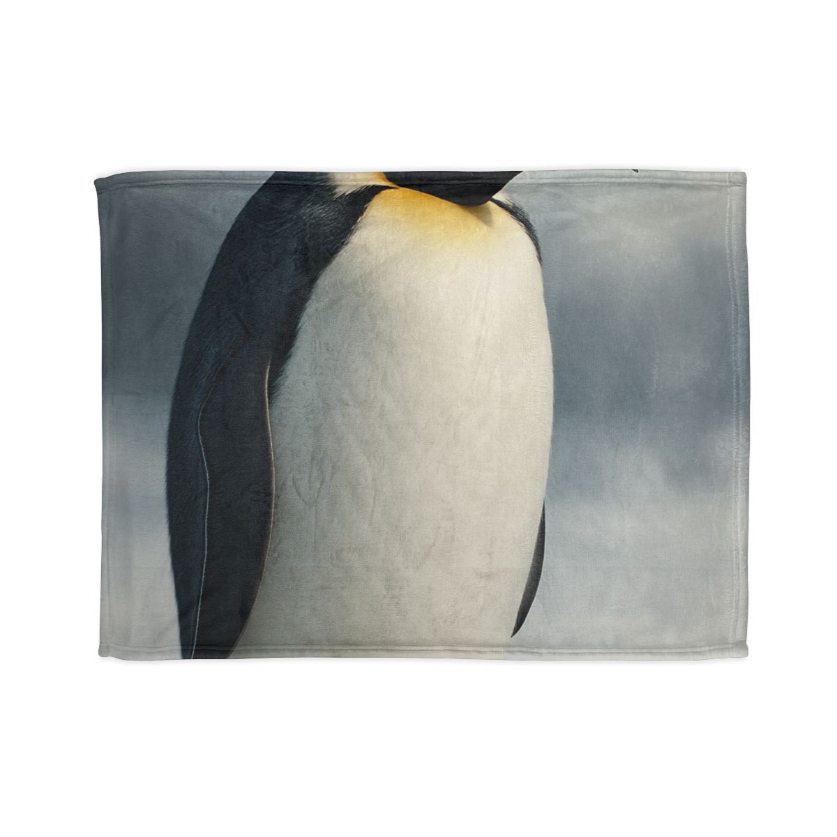 Moonlit Vigil Emperor Penguin personalized cozy blankets