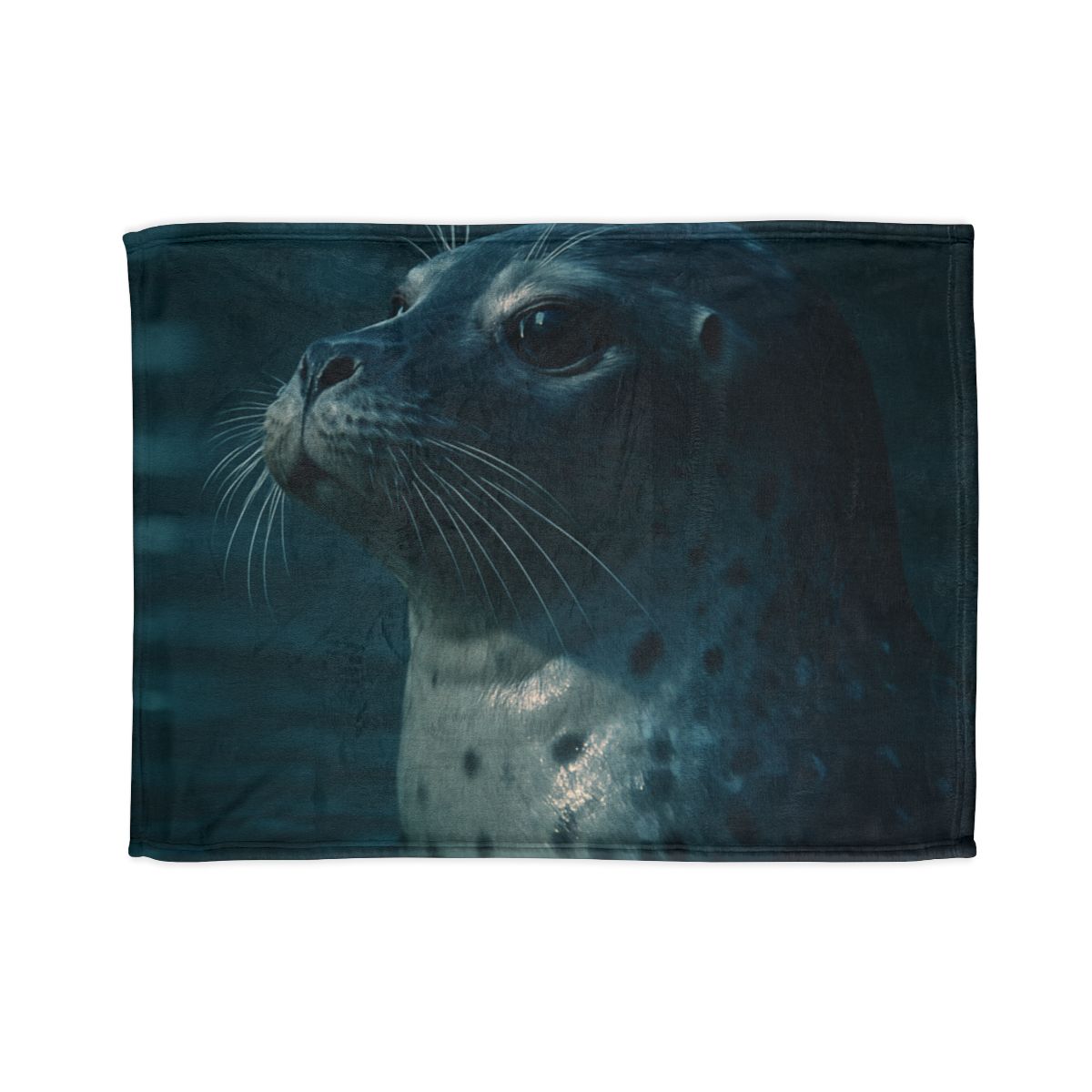 Moonlit Voyager Harbor Seal decorative home blankets