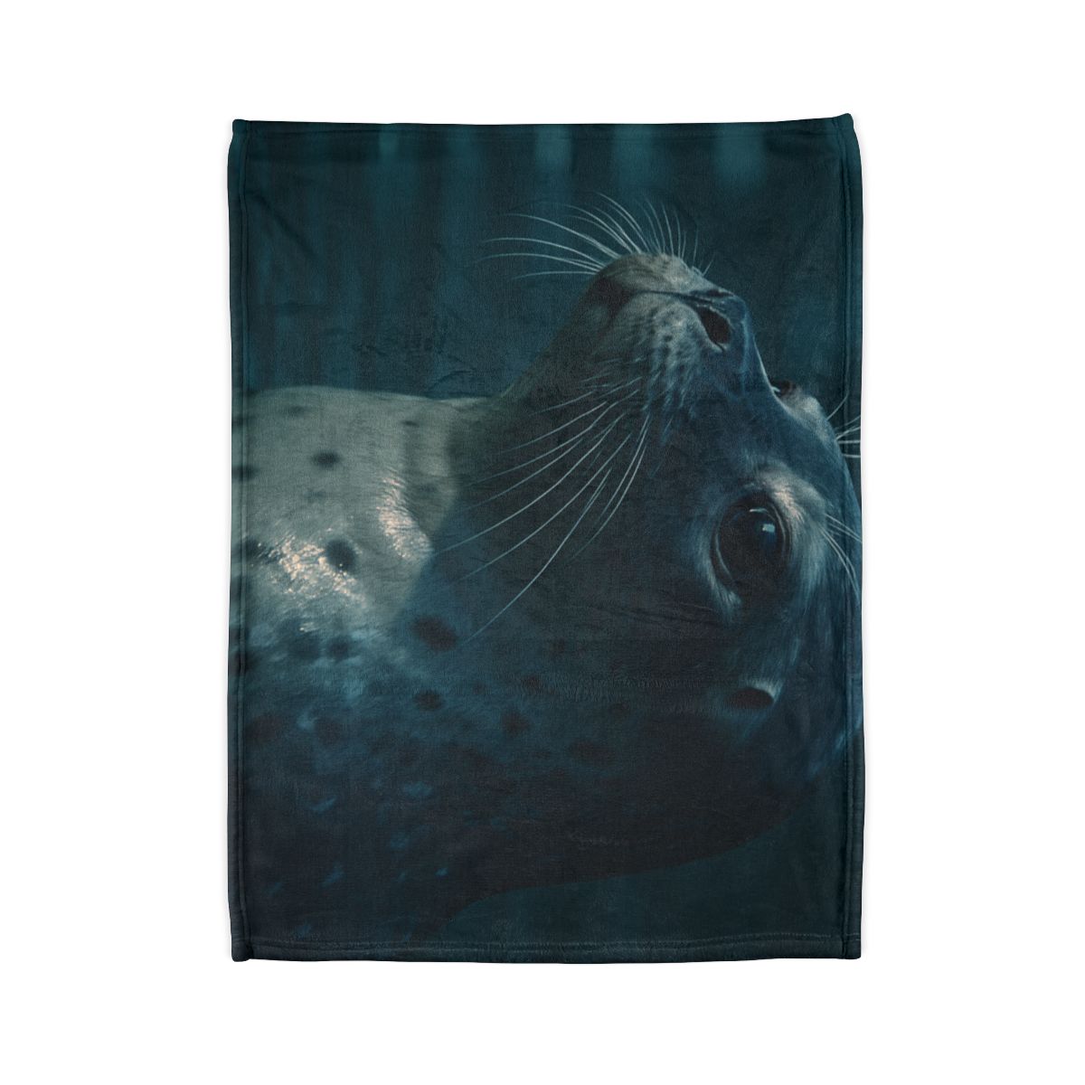 Moonlit Voyager Harbor Seal decorative home blankets