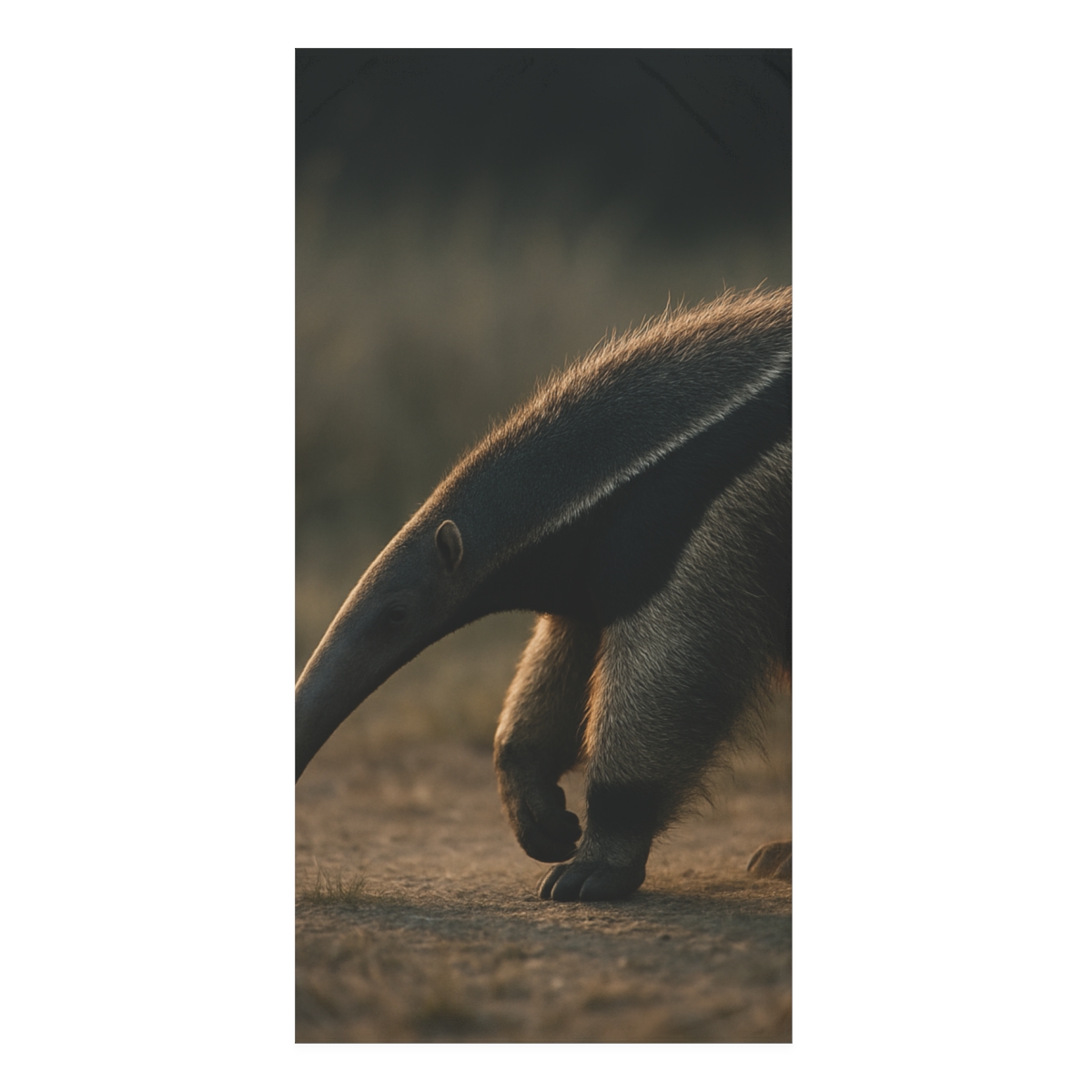 Moonlit Wanderer Giant Anteater personalized bath towels