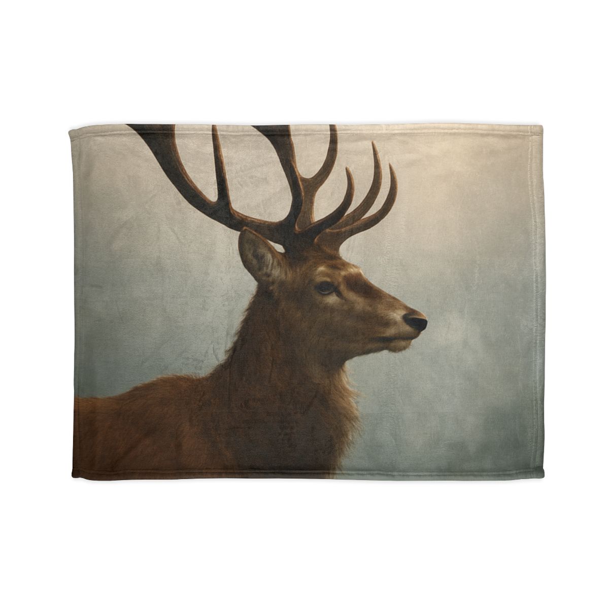Morning Mist Red Deer Stag stylish throw blankets