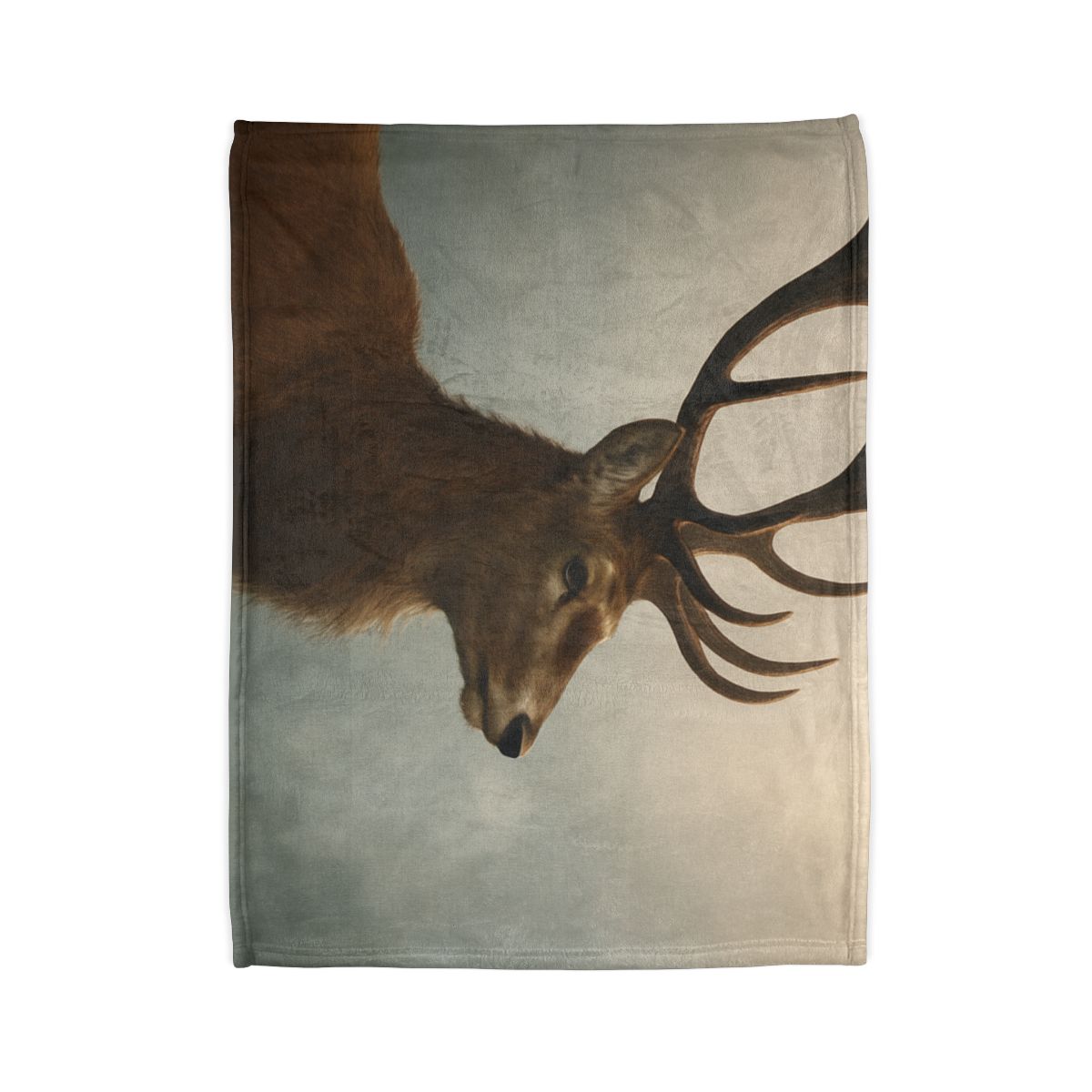 Morning Mist Red Deer Stag stylish throw blankets
