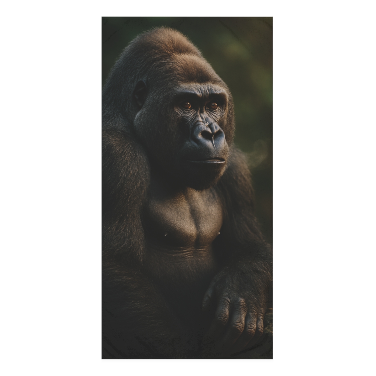 Moss Crown Mountain Gorilla personalized bath towels