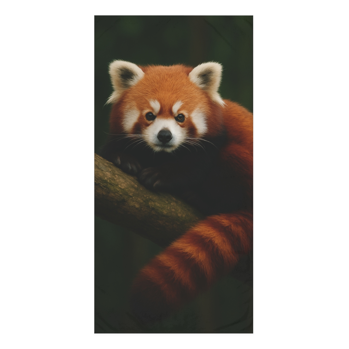 Moss Quiet Red Panda personalized bath towels