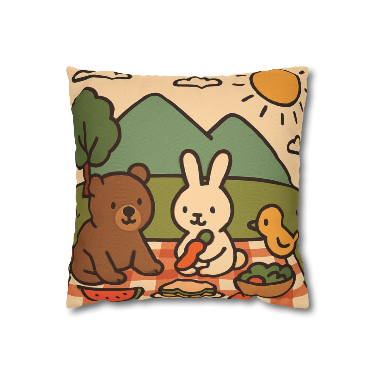 Mountain Picnic Pals custom pillow cases