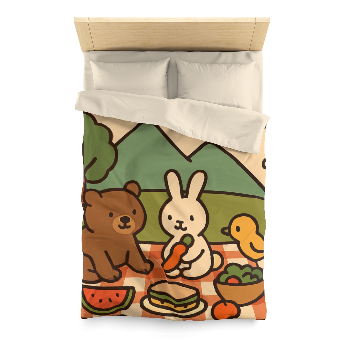 Mountain Picnic Pals soft comforter duvets