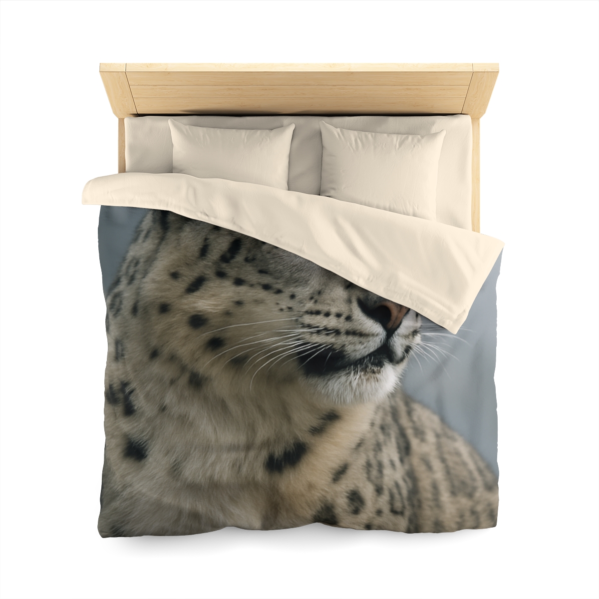 Mountain Whisper Snow Leopard warm winter duvets