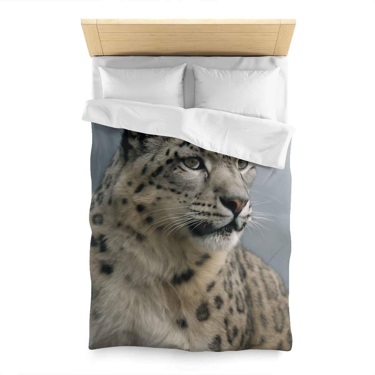 Mountain Whisper Snow Leopard warm winter duvets