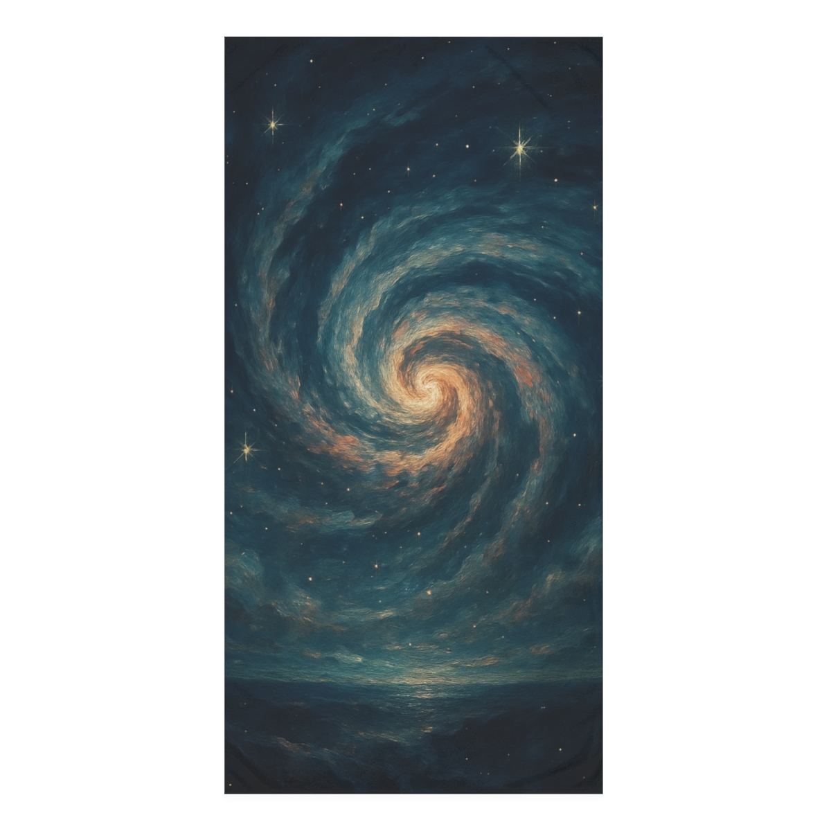 Nebula Bloom Vortex personalized bath towels